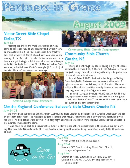Partners in Grace Cover - August 2009