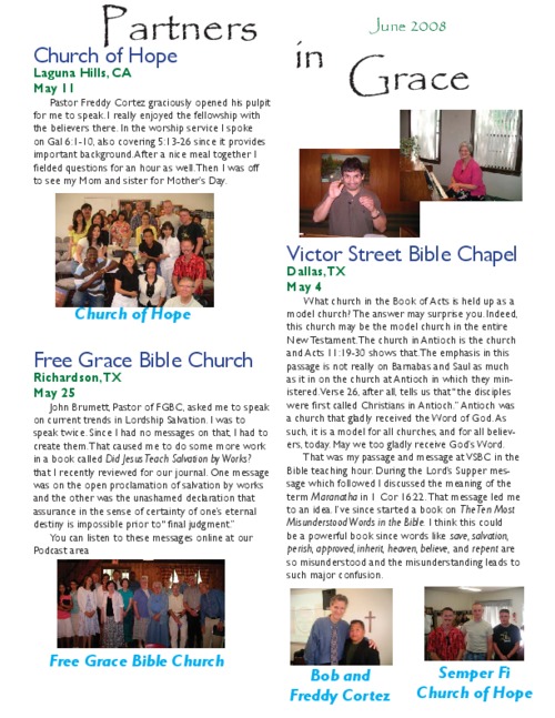 Partners in Grace Cover – June 2008 Partners in Grace Cover - June 2008
