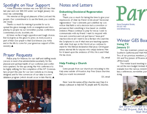 Partners in Grace Cover – February 2008 Partners in Grace Cover - February 2008