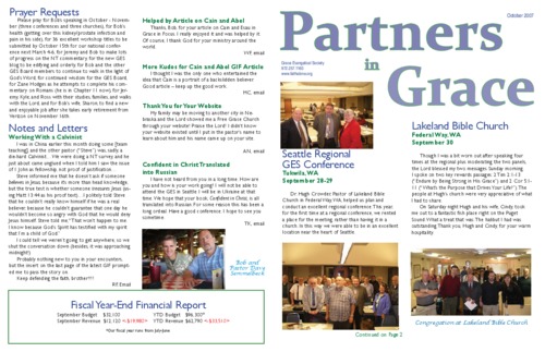 Partners in Grace Cover - October 2007