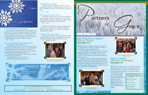 Partners in Grace Cover - January 2007