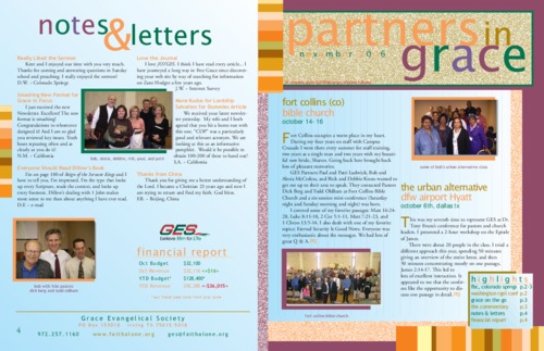 Partners in Grace Cover - November 2006