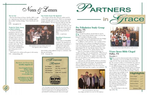 Partners in Grace Cover - January 2006