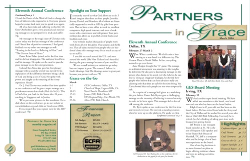 Partners in Grace Cover - March 2006