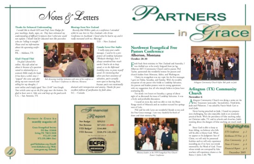 Partners in Grace Cover - November 2005