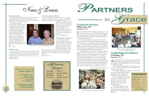 Partners in Grace Cover - October 2005