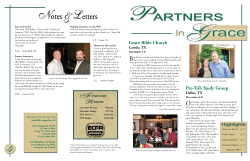 Partners in Grace Cover - January 2005