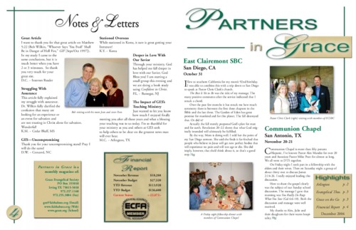 Partners in Grace Cover – December 2004 Partners in Grace Cover - December 2004