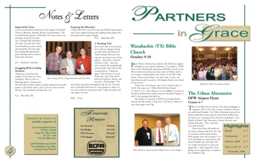 Partners in Grace Cover – November 2004 Partners in Grace Cover - November 2004