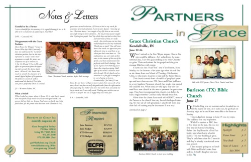 Partners in Grace Cover – July 2004 Partners in Grace Cover - July 2004