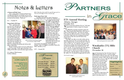 Partners in Grace Cover – December 2003 Partners in Grace Cover - December 2003