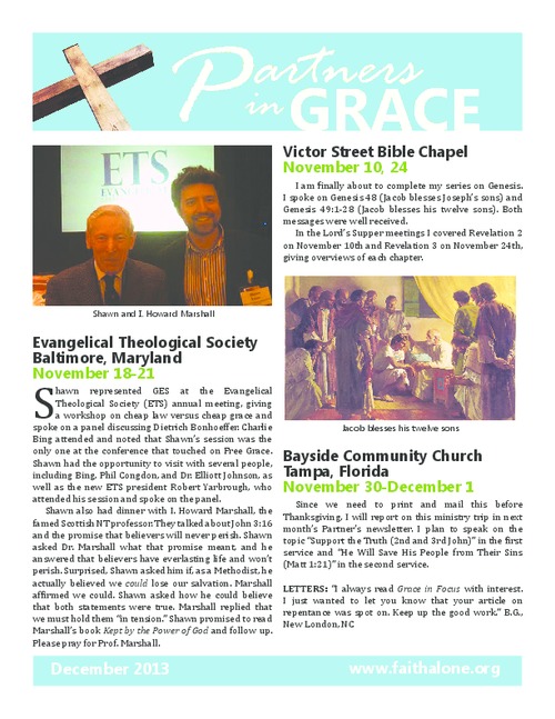 Partners in Grace Cover - December 2013