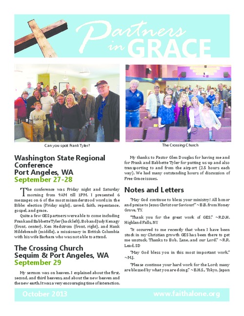 Partners in Grace Cover - October 2013