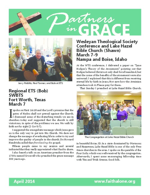 Partners in Grace Cover - April 2014