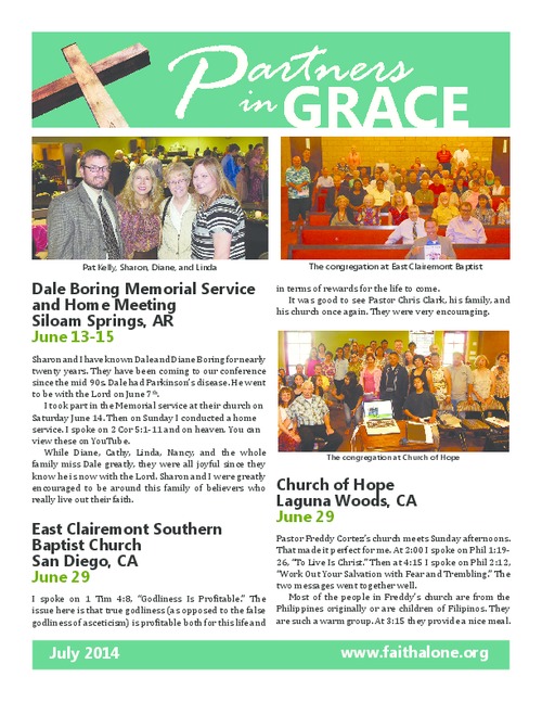 Partners in Grace Cover - July 2014