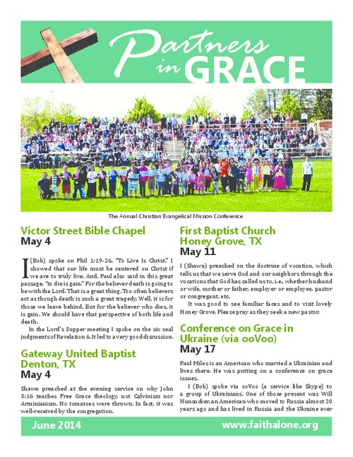 Partners in Grace Cover - June 2014