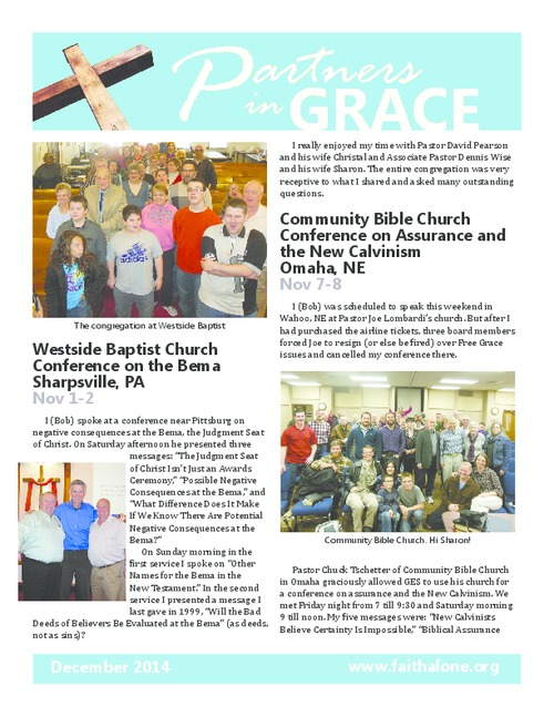 Partners in Grace Cover - December 2014