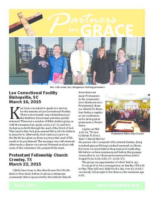 Partners in Grace Cover - April 2015