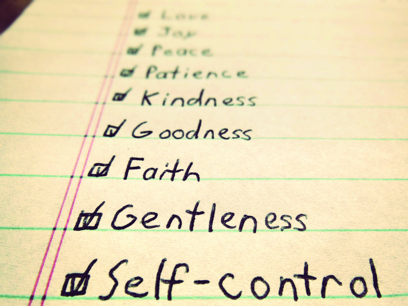 The Building Block of Self-Control - Grace Evangelical Society
