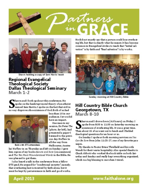 Partners in Grace Cover – April 2013 Partners in Grace Cover - April 2013