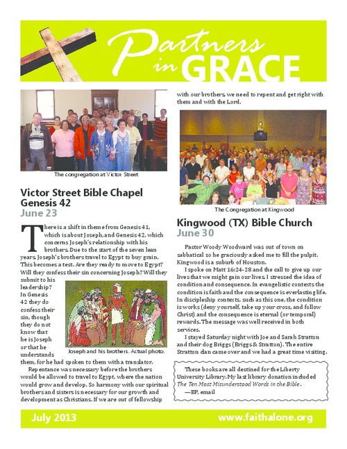 Partners in Grace Cover – July 2013 Partners in Grace Cover - July 2013