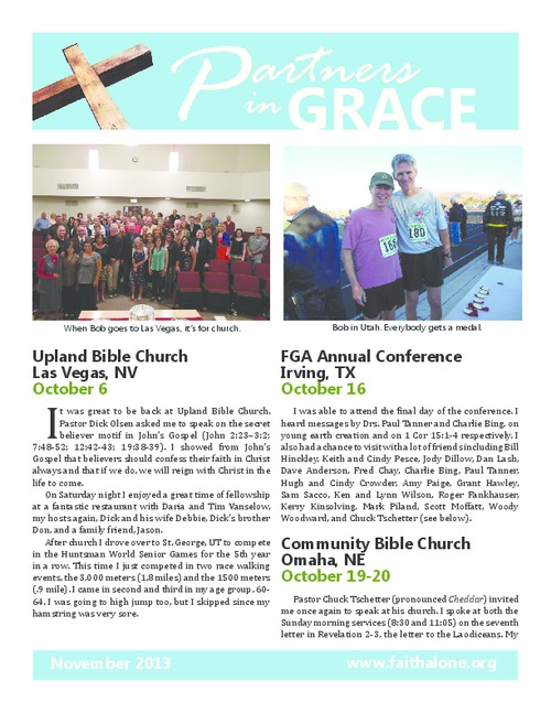 Partners in Grace Cover - November 2013
