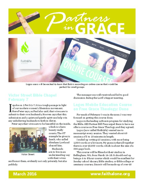 Partners in Grace Cover - March 2016