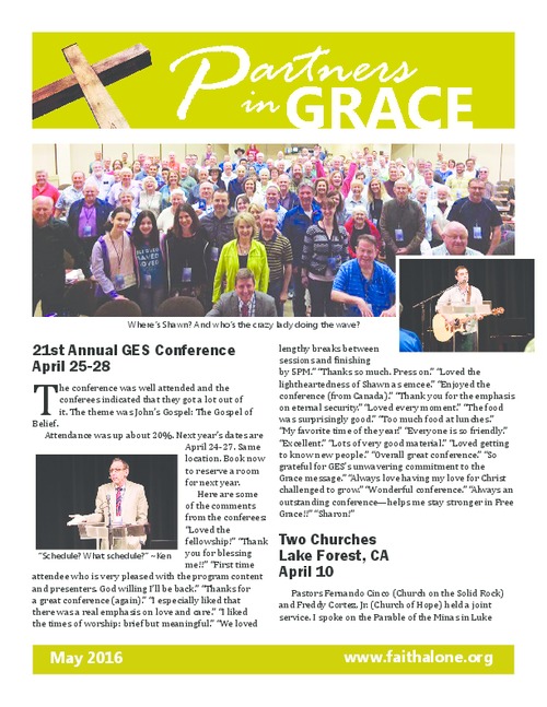 Partners in Grace Cover - May 2016