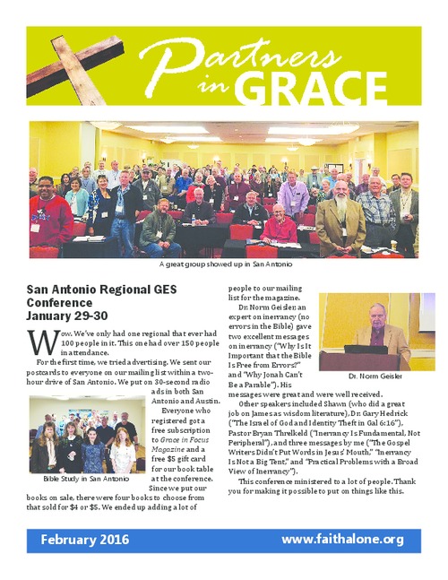 Partners in Grace Cover - February 2016