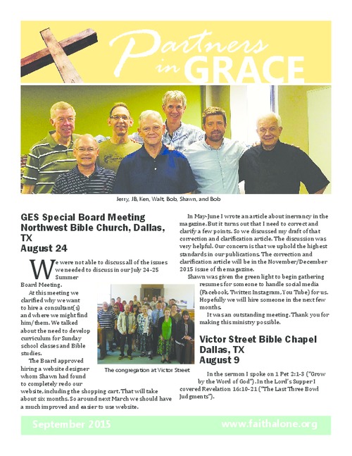 Partners in Grace Cover - September 2015