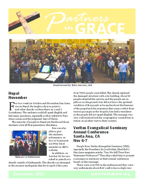 Partners in Grace Cover - December 2015