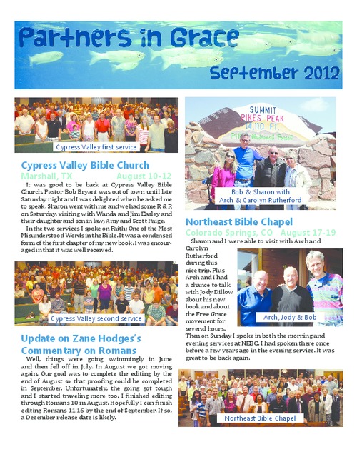 Partners in Grace Cover - September 2012