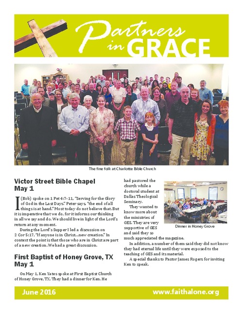 Partners in Grace Cover - June 2016