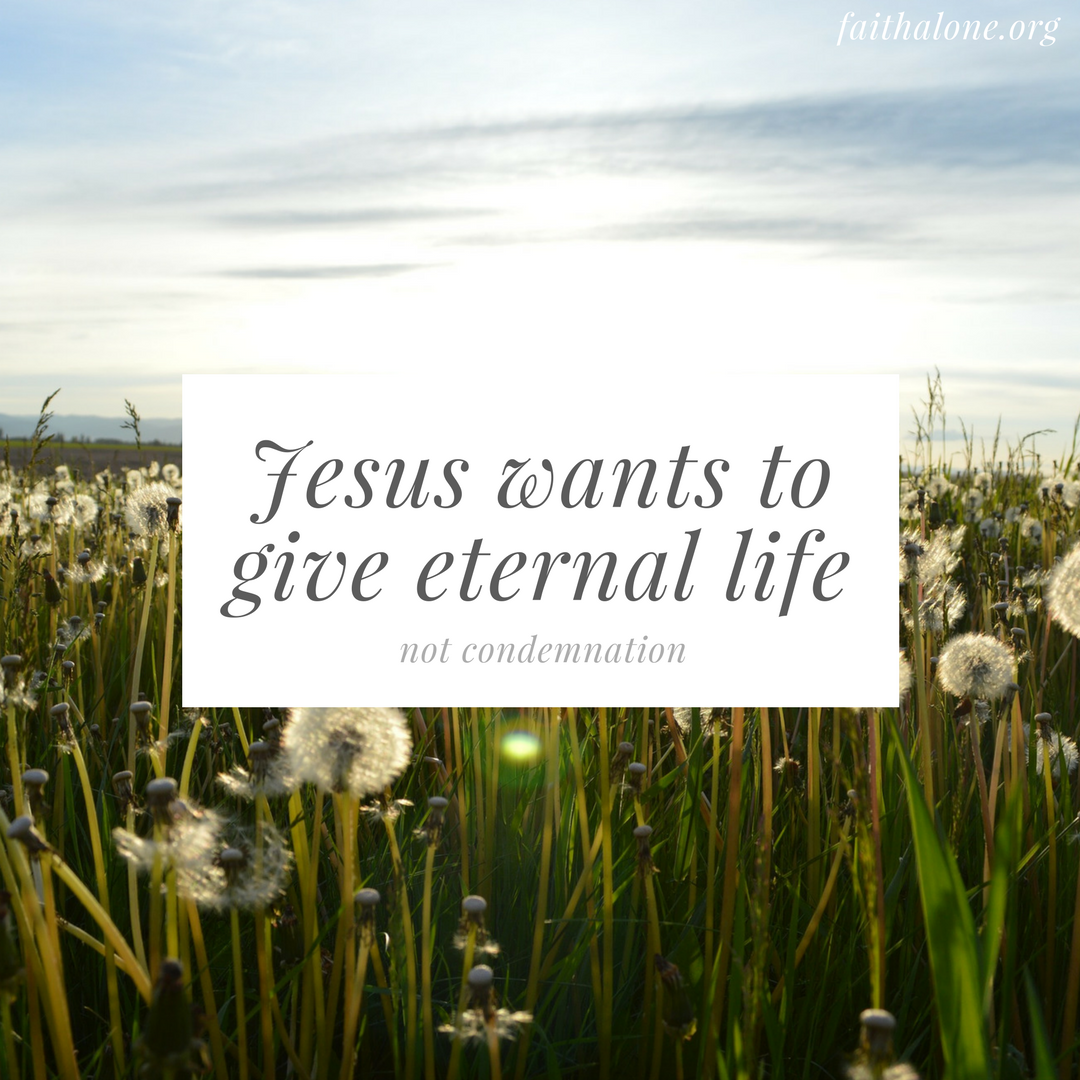 Jesus wants to give eternal life