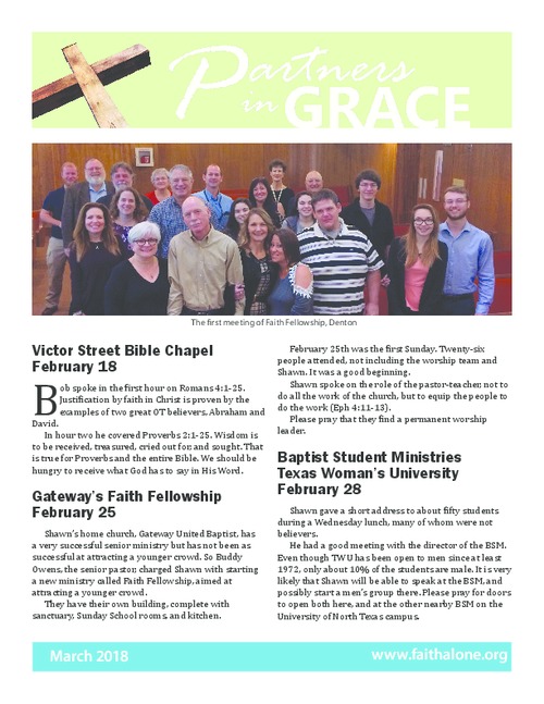 Partners in Grace Cover - March 2018