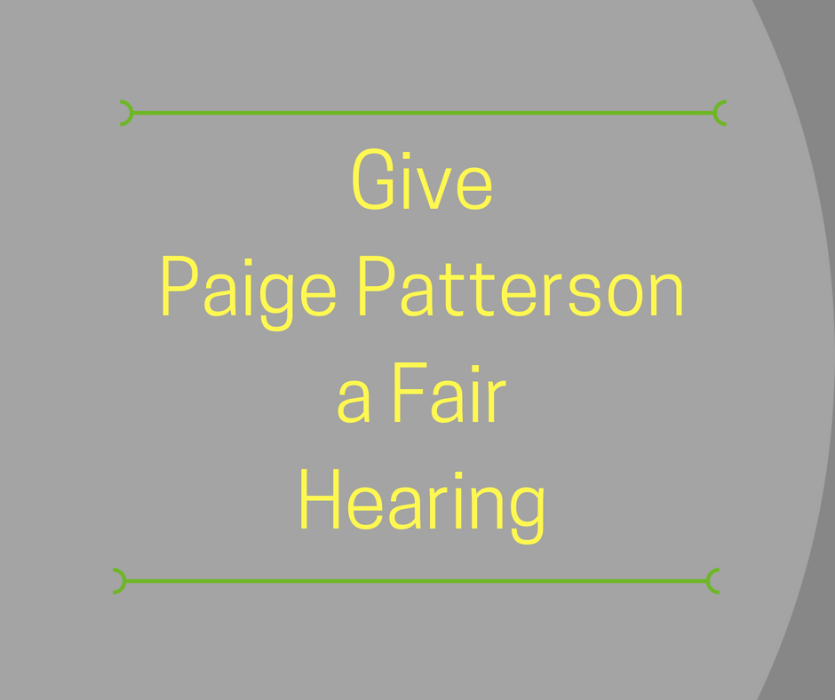 Give Paige Patterson a Fair Hearing