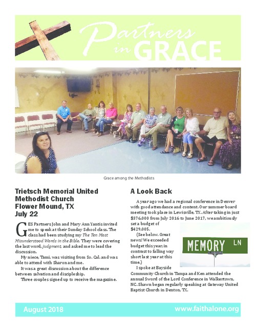 Partners in Grace Cover - August 2018