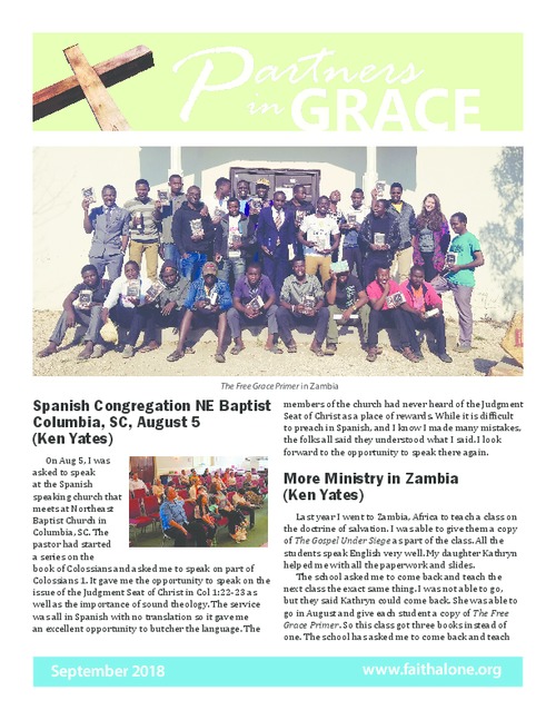Partners in Grace Cover - September 2018