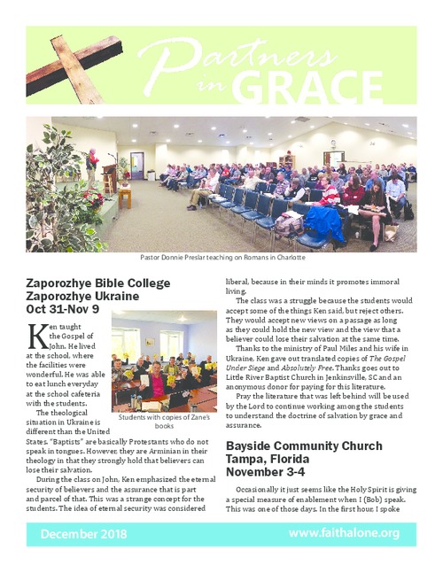 Partners in Grace Cover - December 2018