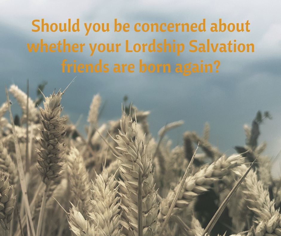 Should you be concerned about whether your Lordship Salvation friends are born again_