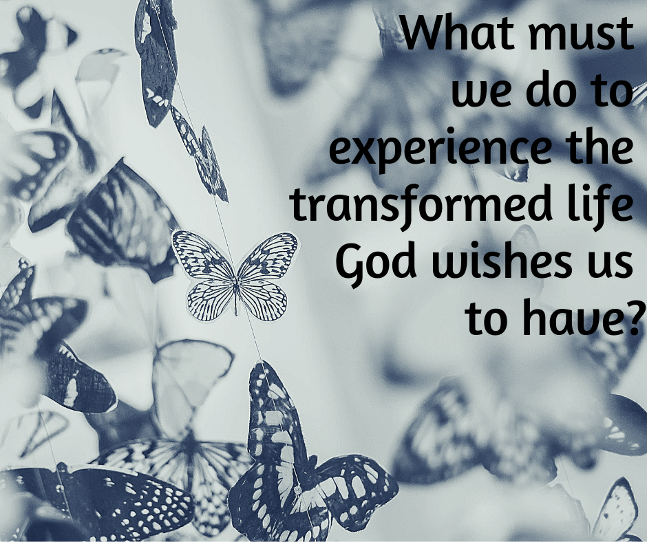 What must we do to experience the transformed life God wishes us to have_ What must we do to experience the transformed life God wishes us to have_