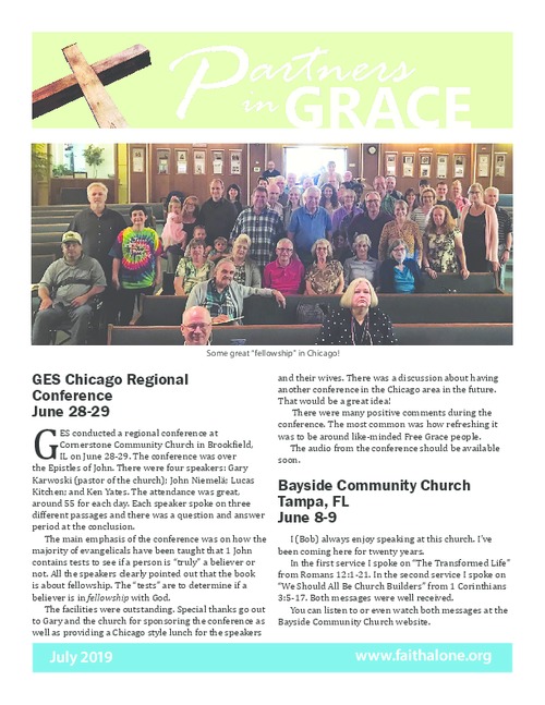 Partners in Grace Cover - July 2019
