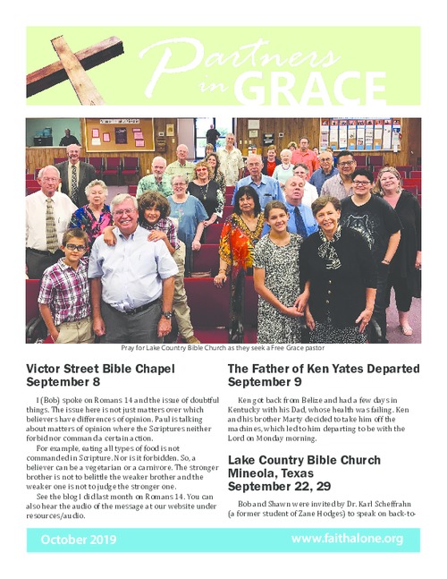 Partners in Grace Cover - October 2019
