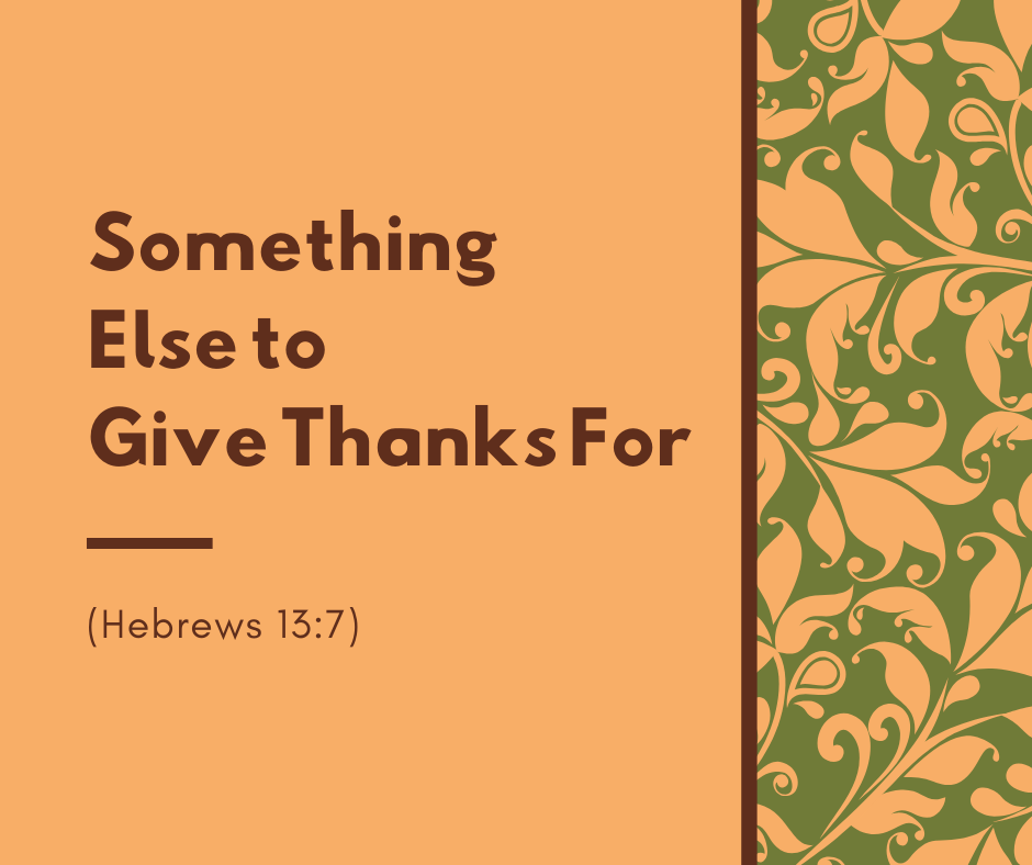 Something Else to Give Thanks For