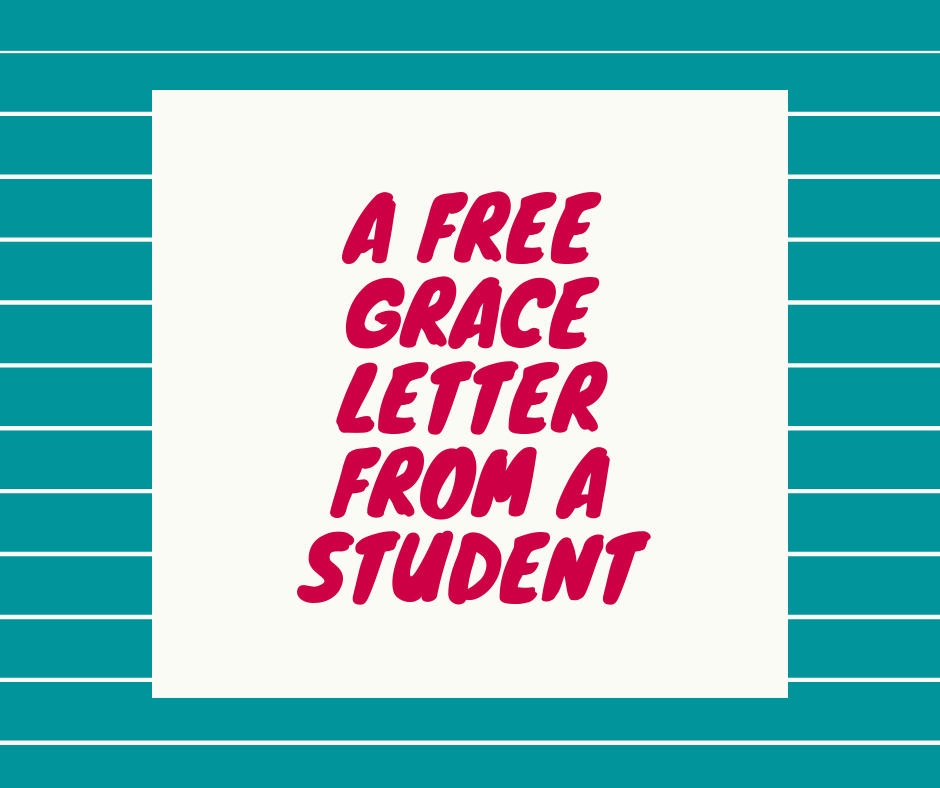 A Free Grace Letter from a Student