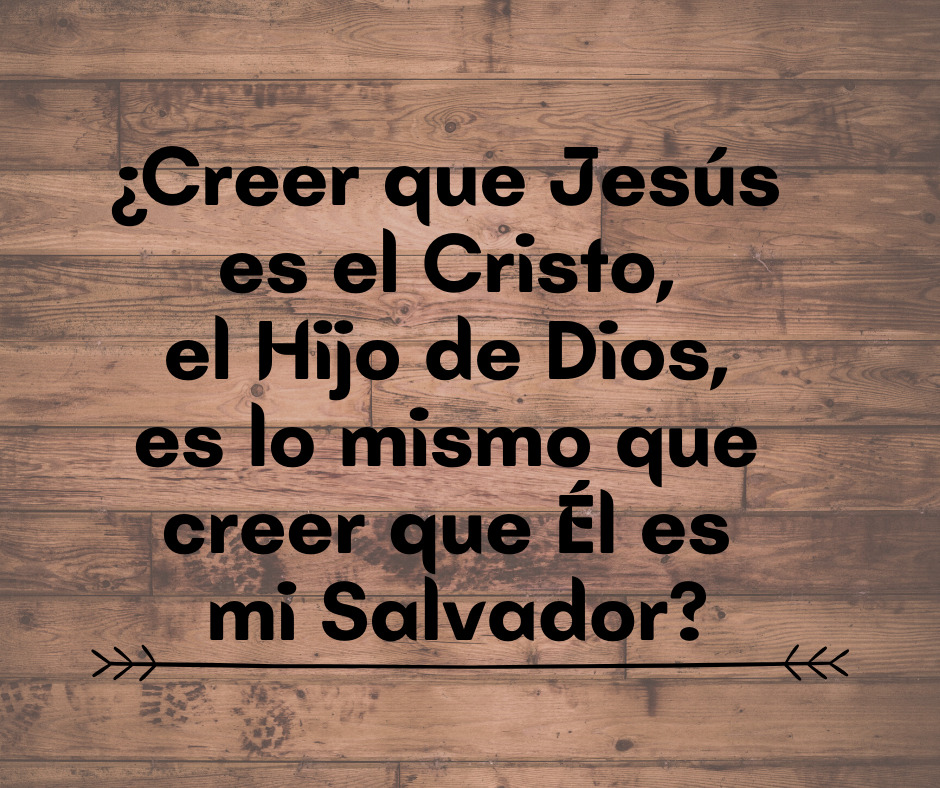 ¿Creer que Jesús es el Cristo,