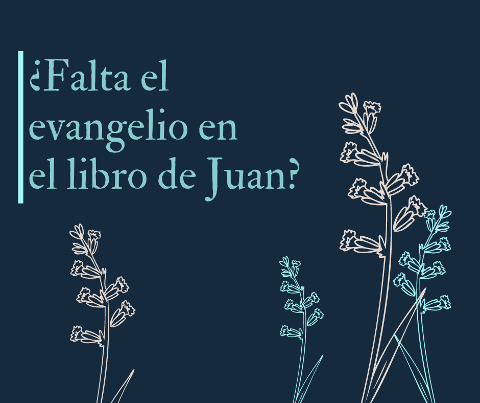 ¿Falta el evangelio en el libro de Juan_
