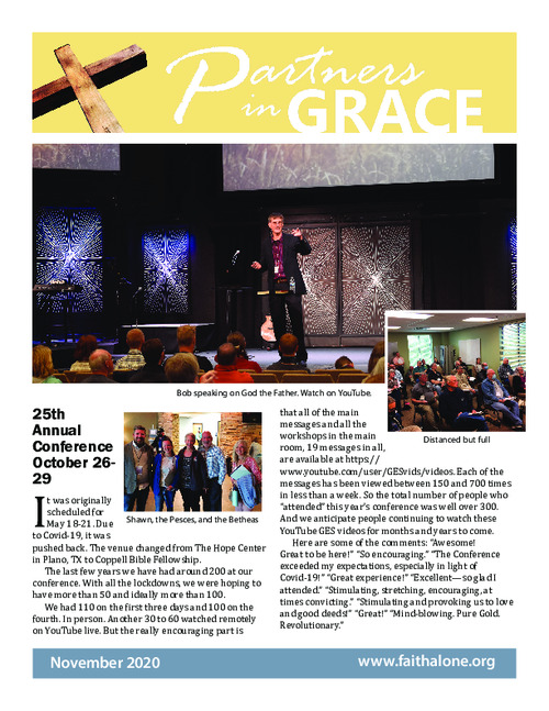 Partners in Grace Cover – November 2020 Partners in Grace Cover - November 2020