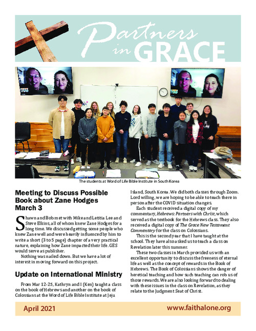 Partners in Grace Cover - April 2021