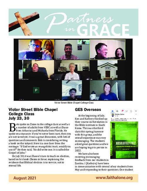 Partners in Grace Cover - August 2021